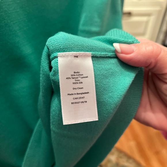 Talbots, Size Petite P, Light green sweater - Picture 4 of 4